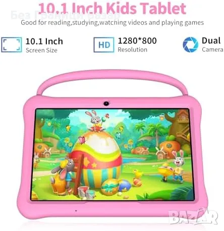 Нов Детски таблет с приложения, контрол, силиконов калъф, камера деца, снимка 6 - Друга електроника - 49683201