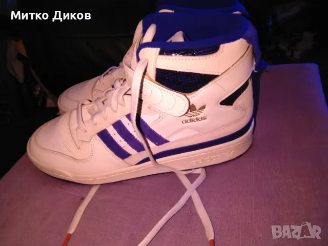 Adidas маркови естествена кожа сникърси маратонки високи  UK 9=5 US 10 №44 стелка 28см нови, снимка 3 - Маратонки - 50170037