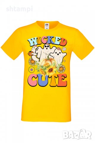 Мъжка тениска Wicked cute,Halloween,Хелоуин,Празник,Забавление,Изненада,Обичаи,, снимка 10 - Тениски - 38137678