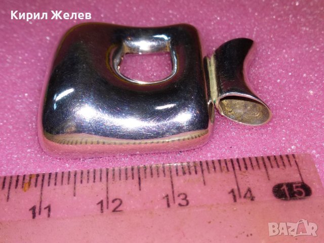 ДИЗАЙНЕРСКИ СРЕБЪЪРЕН МЕДАЛЬОН СРЕБРО 925 ХУДОЖЕСТВЕНА МАЙСТОРСКА АРТ ИЗРАБОТКА 43249, снимка 8 - Колиета, медальони, синджири - 44393966