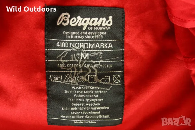 BERGANS Nordmarka anorak - мъжки туристически анорак, размер М, снимка 3 - Екипировка - 49248166