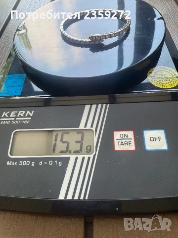 Сребърна гривна, снимка 3 - Гривни - 50467727