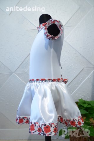 Детска рокля с българска шевица за спортни танци, снимка 6 - Детски рокли и поли - 37529152