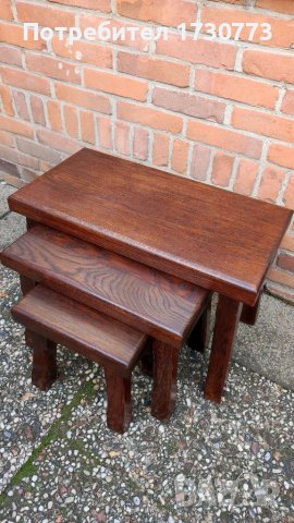 Дъбови помощни масички , снимка 7 - Маси - 40554251