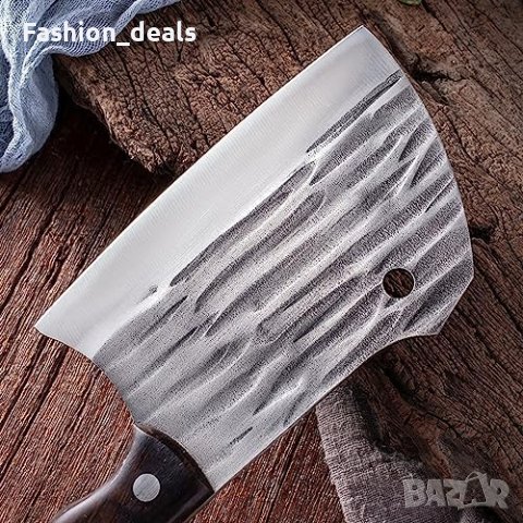 Нов Кухненски Нож Въглеродна Стомана Дървена Дръжка готвене дом кухня, снимка 5 - Съдове за готвене - 42552868