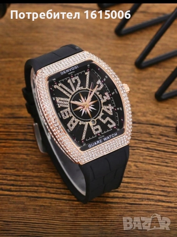 Унисекс Часовник с кристали RichhM, снимка 2 - Дамски - 52527692