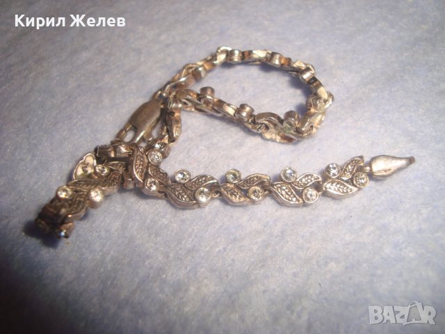 ФИНА СКЪПОЦЕННА ФЛОРАЛНА СРЕБЪРНА АРТ ГРИВНА СРЕБРО 925 с ФАСЕТИРАНИ ЦИРКОНИ 32651, снимка 15 - Гривни - 38323662