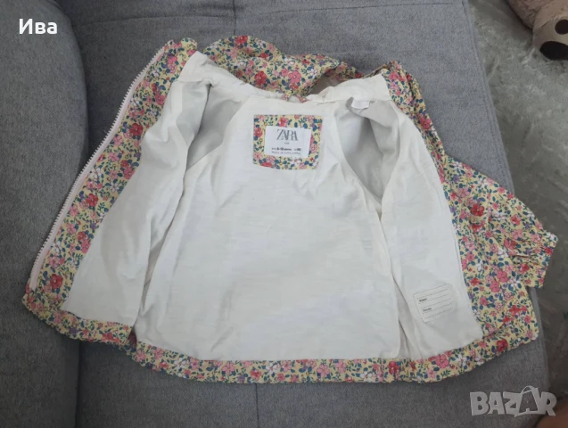 Бебешко тънко яке Zara 80-86 см., снимка 2 - Бебешки якета и елеци - 48114313