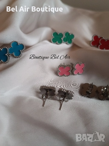 Обеци Детелини, обеци Van Cleef, снимка 2 - Обеци - 54364907