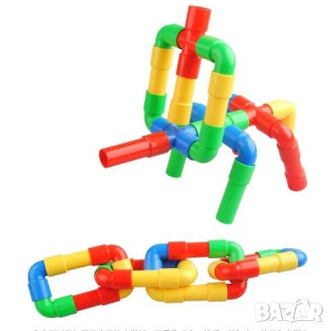 Конструктор 500г елементи с различни цветове в PVC плик(270386) нов, снимка 2 - Конструктори - 31031697