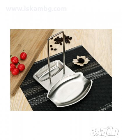 ПОСТАВКА ЗА КАПАК И ЛЪЖИЦА, МЕТАЛНА - код МЕТАЛНА, снимка 4 - Аксесоари за кухня - 33949818