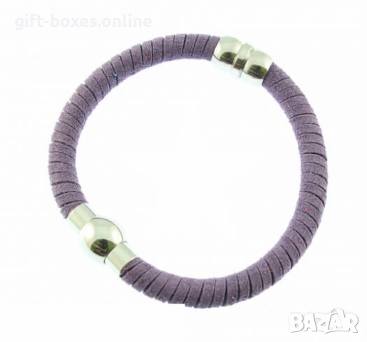 Гривна от велур и стоманени елементи