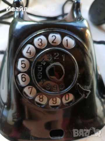 Работещ бакелитов телефон 1963 г. от Телефонен завод Белоградчик, снимка 6 - Антикварни и старинни предмети - 53017960