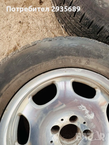 4 броя джанти с гуми мерцедес w220