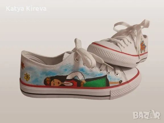 Рисувани кецове, снимка 2 - Кецове - 49295334