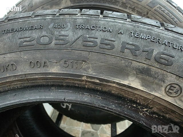 2бр летни гуми 205/55/16 GT RADIAL L05191 , снимка 4 - Гуми и джанти - 53882324