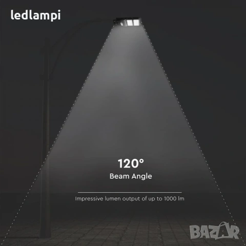 Соларнo LED Улично Тяло ST120 Сензор Студено Бяла Светлина, снимка 7 - Соларни лампи - 49432338