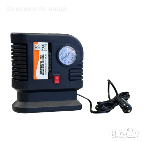 Компресор за гуми с уплътнител 12V – Комплект за ремонт на гуми 60800 (150 PSI, 500 ml), снимка 5 - Аксесоари и консумативи - 52332378
