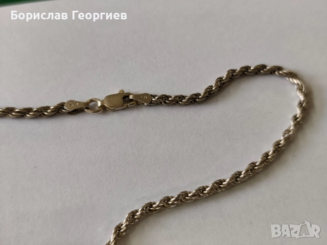 Сребърно колие с медальон сърце 925, снимка 2 - Колиета, медальони, синджири - 52719337