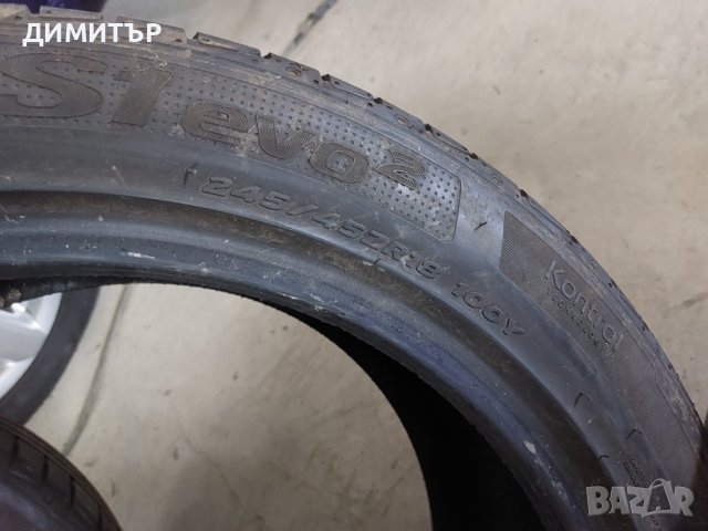 2бр.летни HANKOOK 245/45/18 DOT3419-ЦЕНАТА Е ЗА БРОЙ, снимка 7 - Гуми и джанти - 42801573