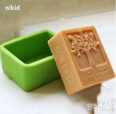 one leaf  дърво дълбок молд форма калъп силиконов декор украса торта фондан шоколад гипс сапун