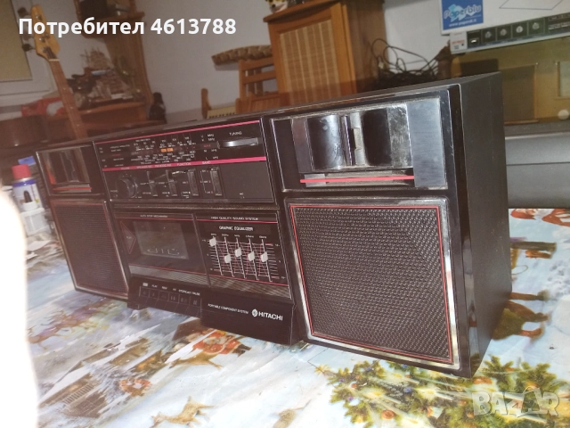Касетофон Хитачи, снимка 4 - Радиокасетофони, транзистори - 52216241