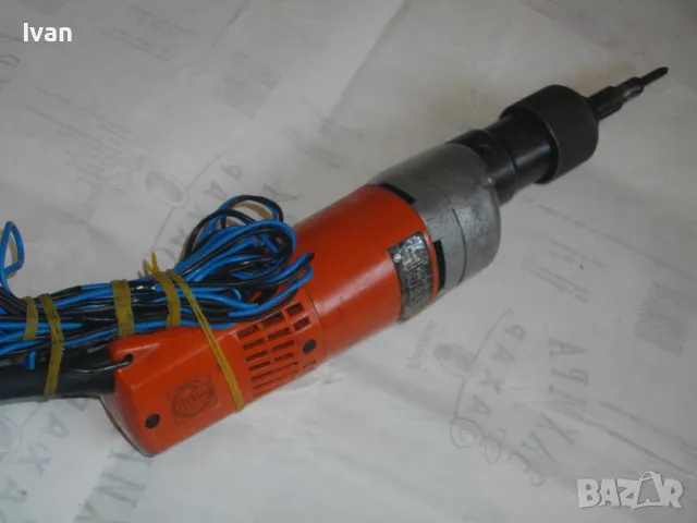 Fein Made in GERMANY НЕМСКИ ЕЛЕКТРИЧЕСКИ ПРАВ ШЛАЙФ ФЕЙН ЗА НАКРАЙНИЦИ М6 230W 450об/м ОТЛИЧЕН 40см, снимка 14 - Други инструменти - 48140573
