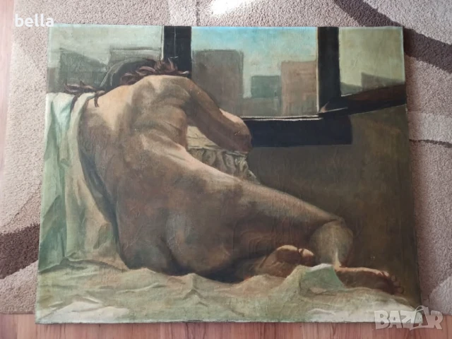 СТАРА ОРИГИНАЛНА ГОЛЯМА МАЙСТОРСКА ТВОРБА -ГОЛО ТЯЛО