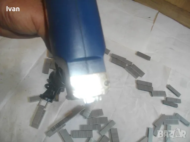 Немски комбиниран електрически ТАКЕР дърводелски тапицерски скоби пирони 8-16 мм Top Craft TET 530V , снимка 15 - Други инструменти - 47761706