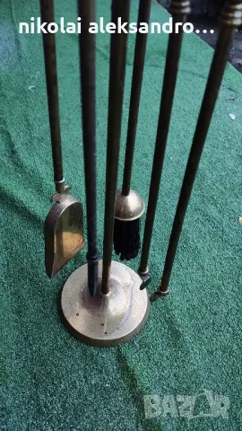 каминен комплект месинг , снимка 3 - Антикварни и старинни предмети - 48360337