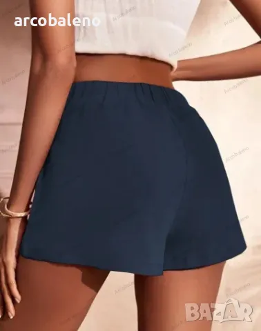 Дамски карго къси панталони с джоб със средна талия, 6цвята , снимка 13 - Къси панталони и бермуди - 40919981