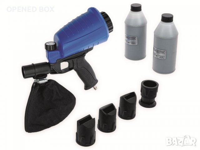 BGS пистолет за пясъкоструене със сгъстен въздух 70057, вкл.аксесоари