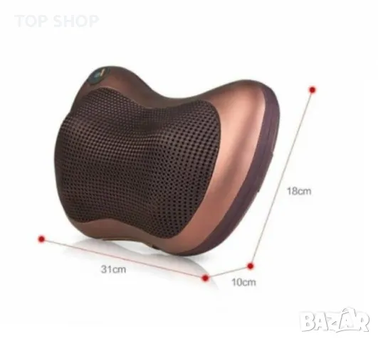 МАСАЖНА ВЪЗГЛАВНИЦА МАСАЖОР, МАГНИТНА 4 ТОЧКОВА