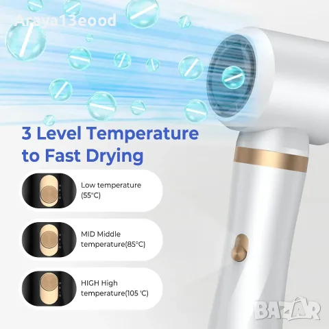 Air Styler 5 в 1 – 1000W Мултифункционален Стилизатор за Коса с Йонна Технология, снимка 5 - Друга електроника - 55784228