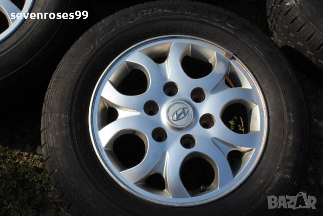 лети джанти с гуми за Хюндай Х1 Hyundai H1 след 2008 6х139.7 6.5J ET56 централен 92.5 гуми 215 70 16, снимка 2 - Гуми и джанти - 53134064