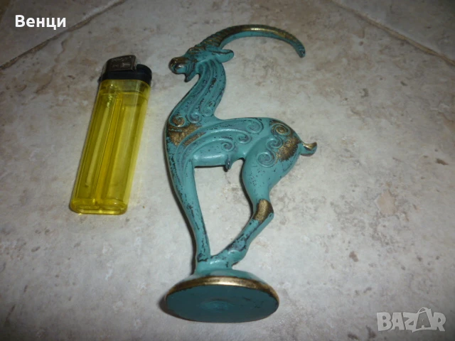 Месингова Фигура Статуетка, снимка 5 - Антикварни и старинни предмети - 50599848