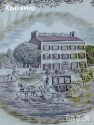 Чинии с английски трансферни декори. Две манифактури с различни интерпретации , снимка 10 - Чинии - 47369328