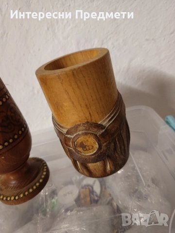 Две Стари Дървени чаши/бокали , снимка 3 - Антикварни и старинни предмети - 50689532