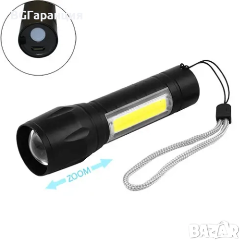 Mini LED фенер с USB зареждане, снимка 2 - Друга електроника - 52256838