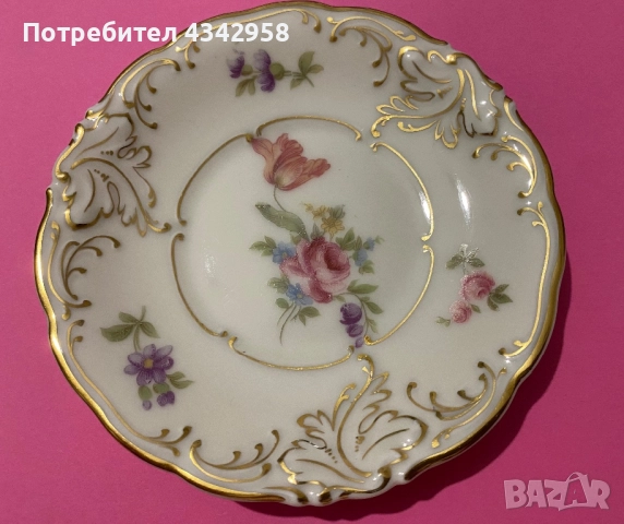 KPM.1934-1945г. Чинийки-подложки от серия Friederike., снимка 5 - Антикварни и старинни предмети - 52860607