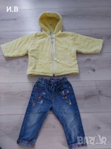 Бебешко преходно яке с качулка , снимка 1 - Бебешки якета и елеци - 31643315