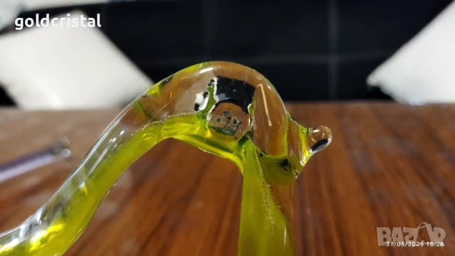 стъклена фигура птица ръчна изработка , снимка 9 - Антикварни и старинни предмети - 50499908