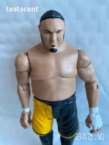 Екшън фигура WWE Samoa Joe Самоа Джо Black/Yellow Basic Mattel играчка, снимка 11 - Колекции - 48362697