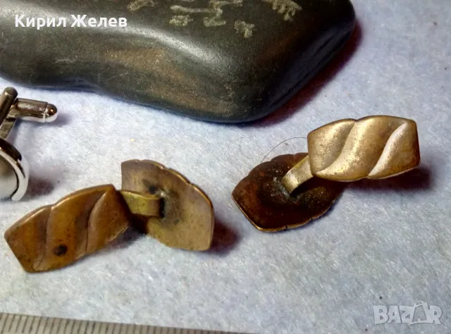 Старинни ПОЗЛАТЕНИ МЕДНИ БУТОНЕЛИ с БОНУС Още ЕДНИ НОВИ СРЕБРИСТИ БУТОНЕЛИ Лот РЕТРО КОПЧЕТА 48892, снимка 6 - Антикварни и старинни предмети - 48818776