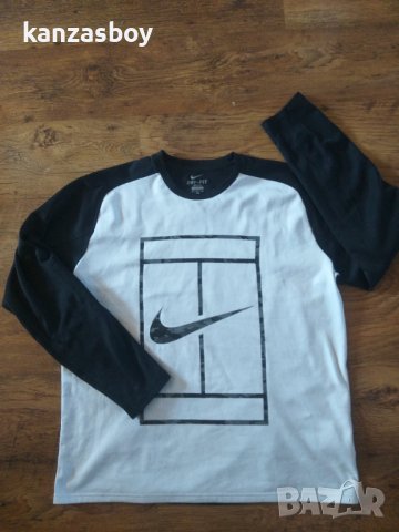 Nike Tennis Nuts Mens Long-Sleeve Practice Crew - страхотна мъжка блуза, снимка 4 - Спортни дрехи, екипи - 38475647