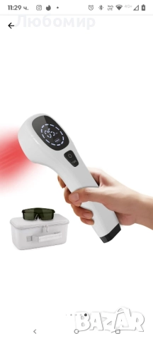 Устройство за лазерна терапия, EU Plug, 808nm, ABS, 2600mAh, презареждаемо, черно, снимка 6 - Други - 48343494