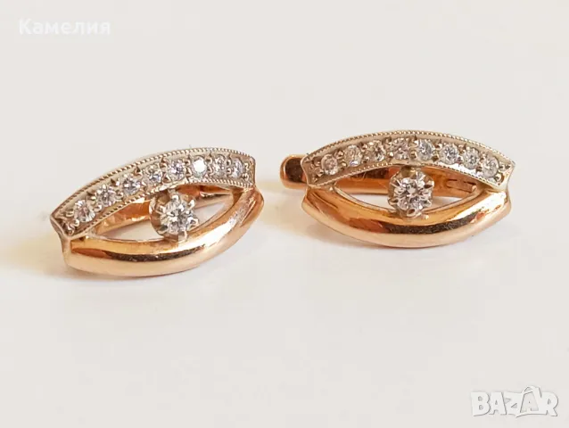 Руско злато , снимка 2 - Обеци - 47576092