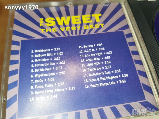THE SWEET CD 3001262152, снимка 14 - CD дискове - 53288743