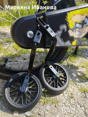 🚴‍♂️ Детско колело B’TWIN Dark Hero 500 + БОНУС помощни колела , снимка 4 - Велосипеди - 54187989