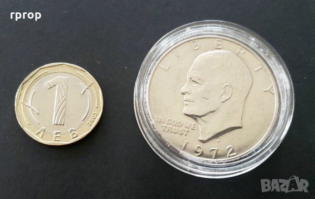 Оригинална монета. САЩ. Долар. Един Американски долар .1974 година., снимка 3 - Нумизматика и бонистика - 27667427